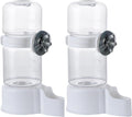 Bird Water Feeder,2Pcs Automatic Bird Water Dispenser for Cage,Parrot Water Bottle Drinker Food Seed Dispenser Cage Accessories for Parrots Budgie Lovebirds Parakeet Cockatiel (Clear 140ML)